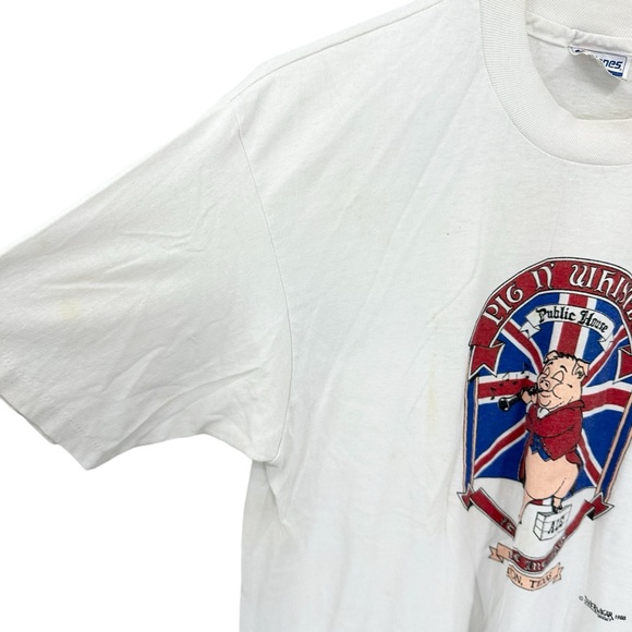 Vintage PIG N’ WHISTLE Tee Shirt Crew Neck Houston TX - Picture 4 of 8